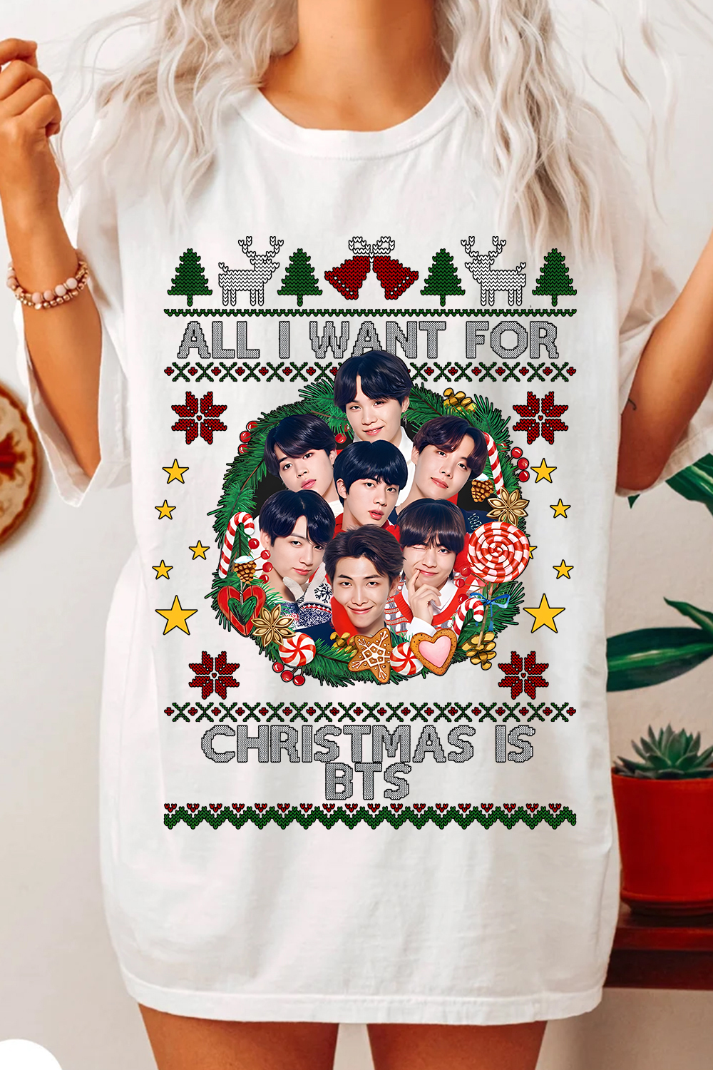 All I Want For Christmas Is BTS Women Shirt