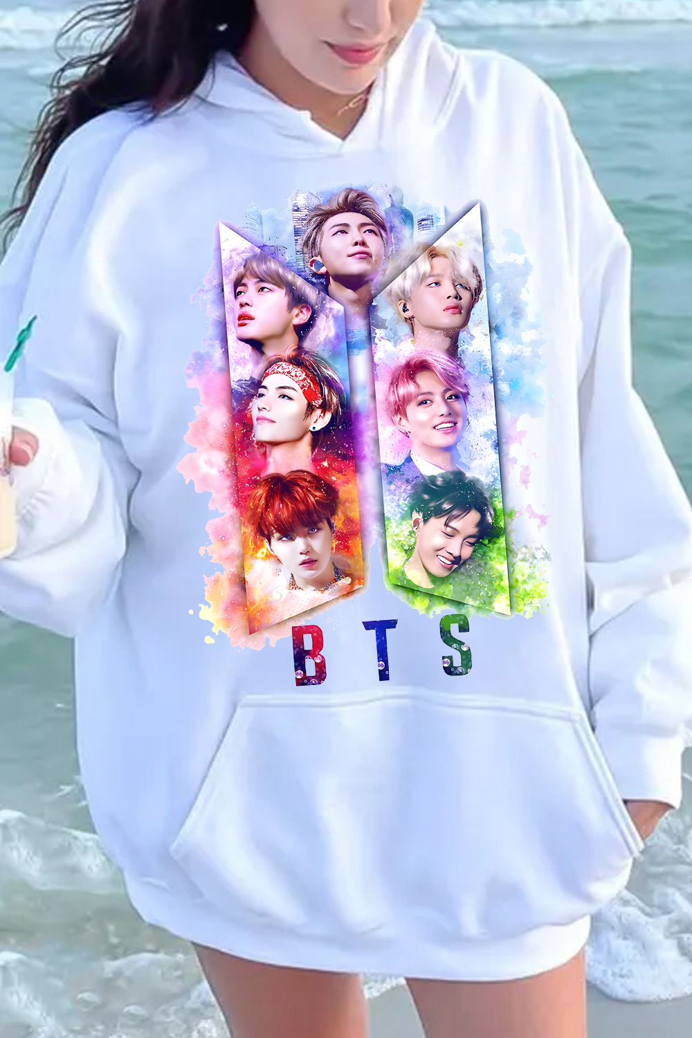 BTS Personalized Colorful Printed Hoodie