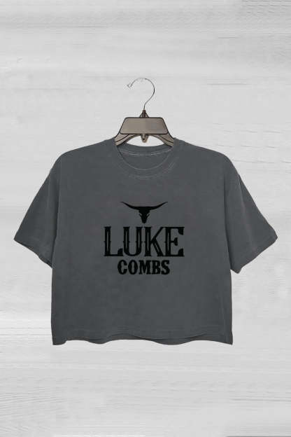 Luke Combs Country Music Cowgirl Crop Tee For Women
