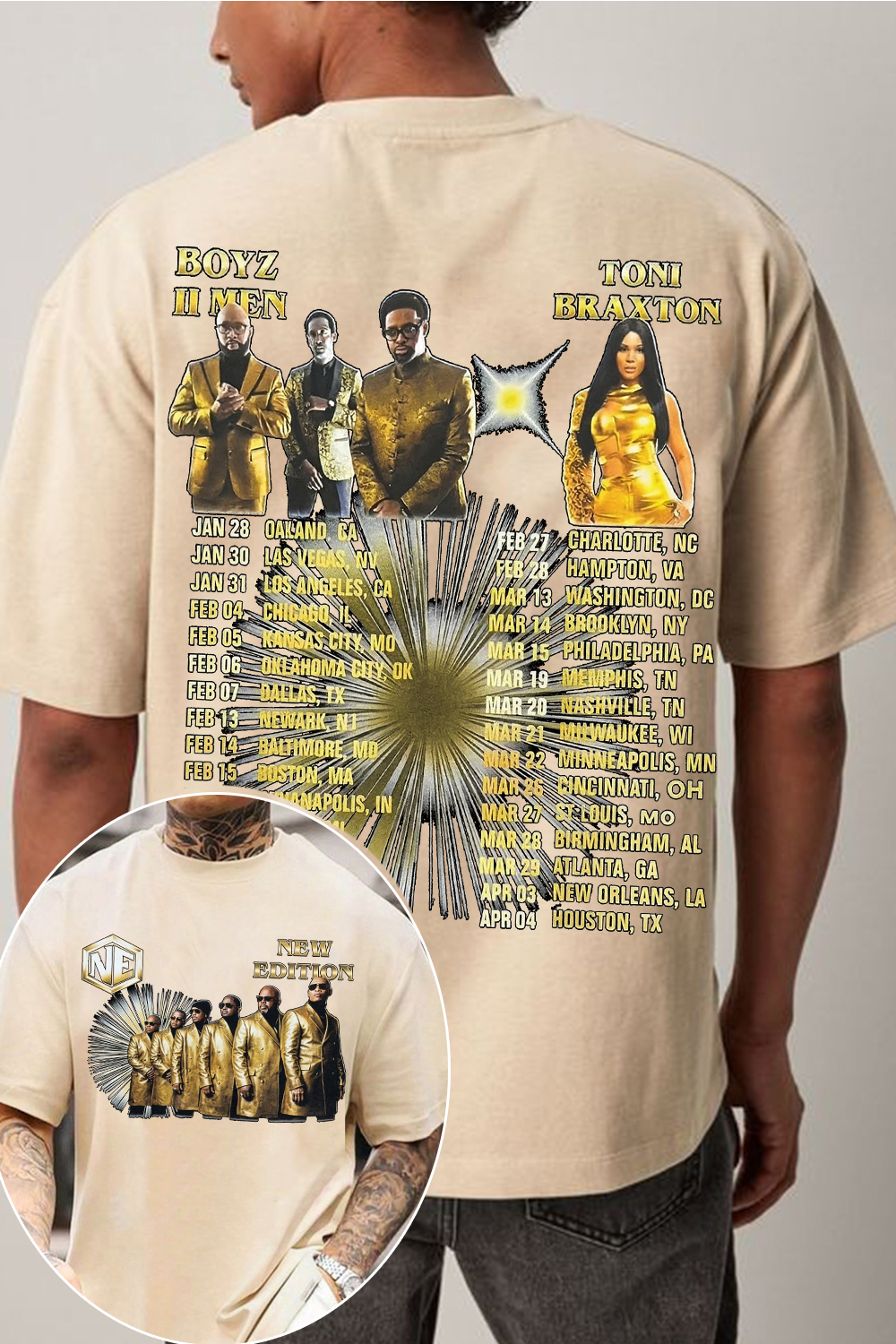 New Edition Way Tour 2026 Tee
