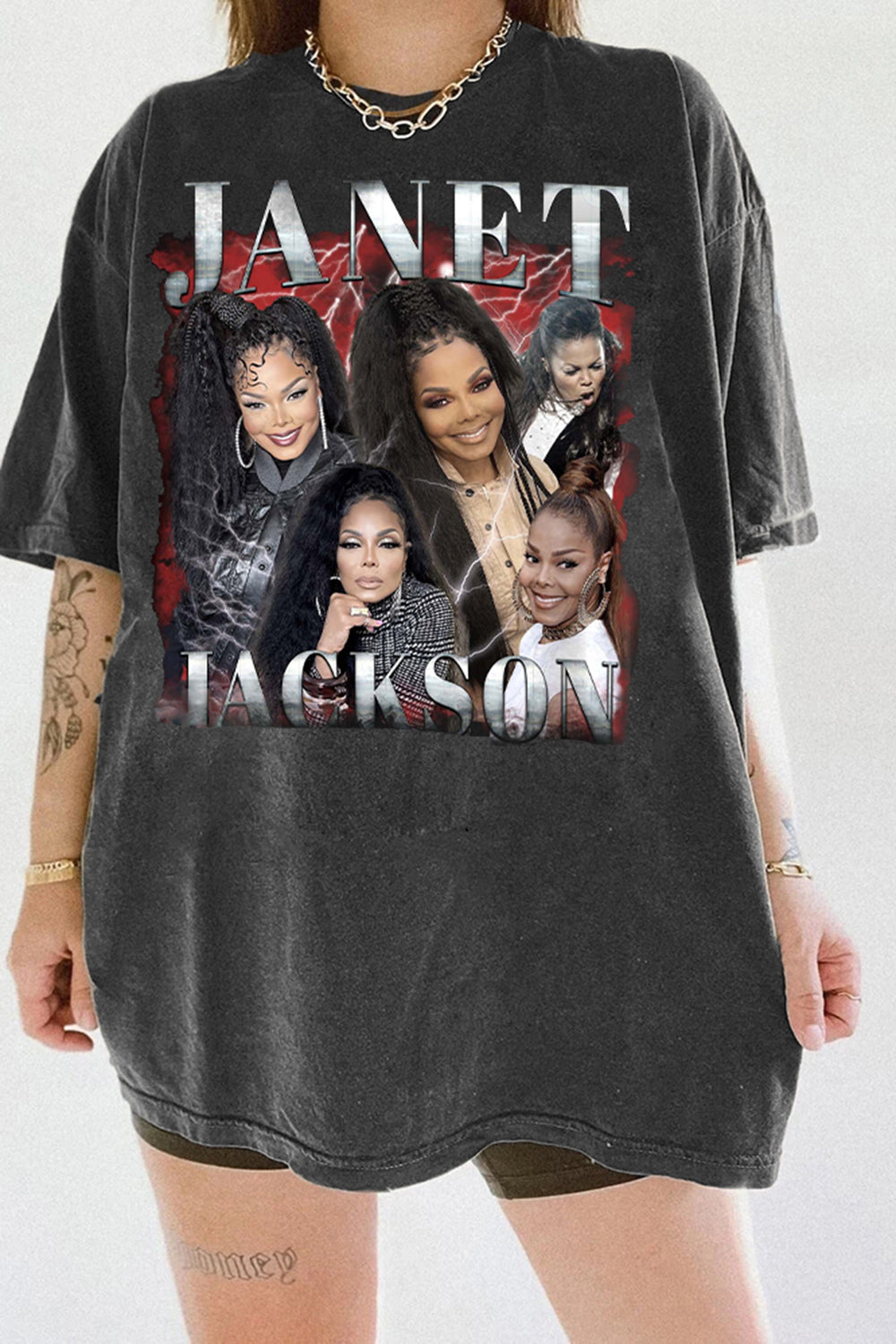 Retro Janet Jackson Graphic Tee For Women