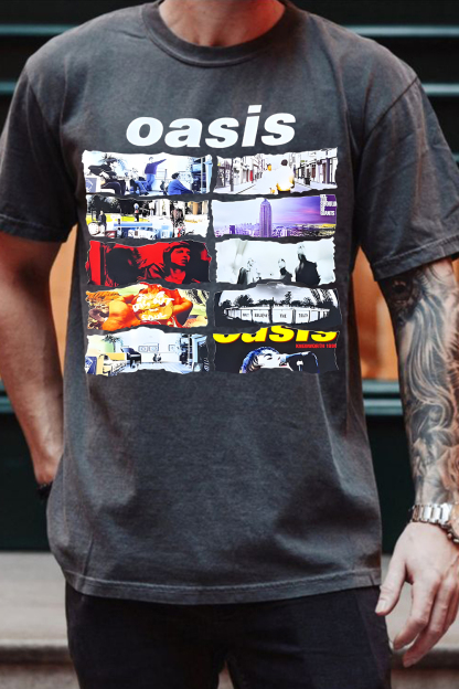 Oasis Unisex T Shirt Definitely Maybe Promo Official Reunion Tour 2025