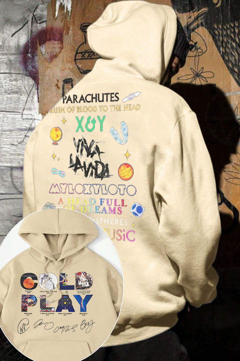 Coldplay shirt Both Side Hoodie