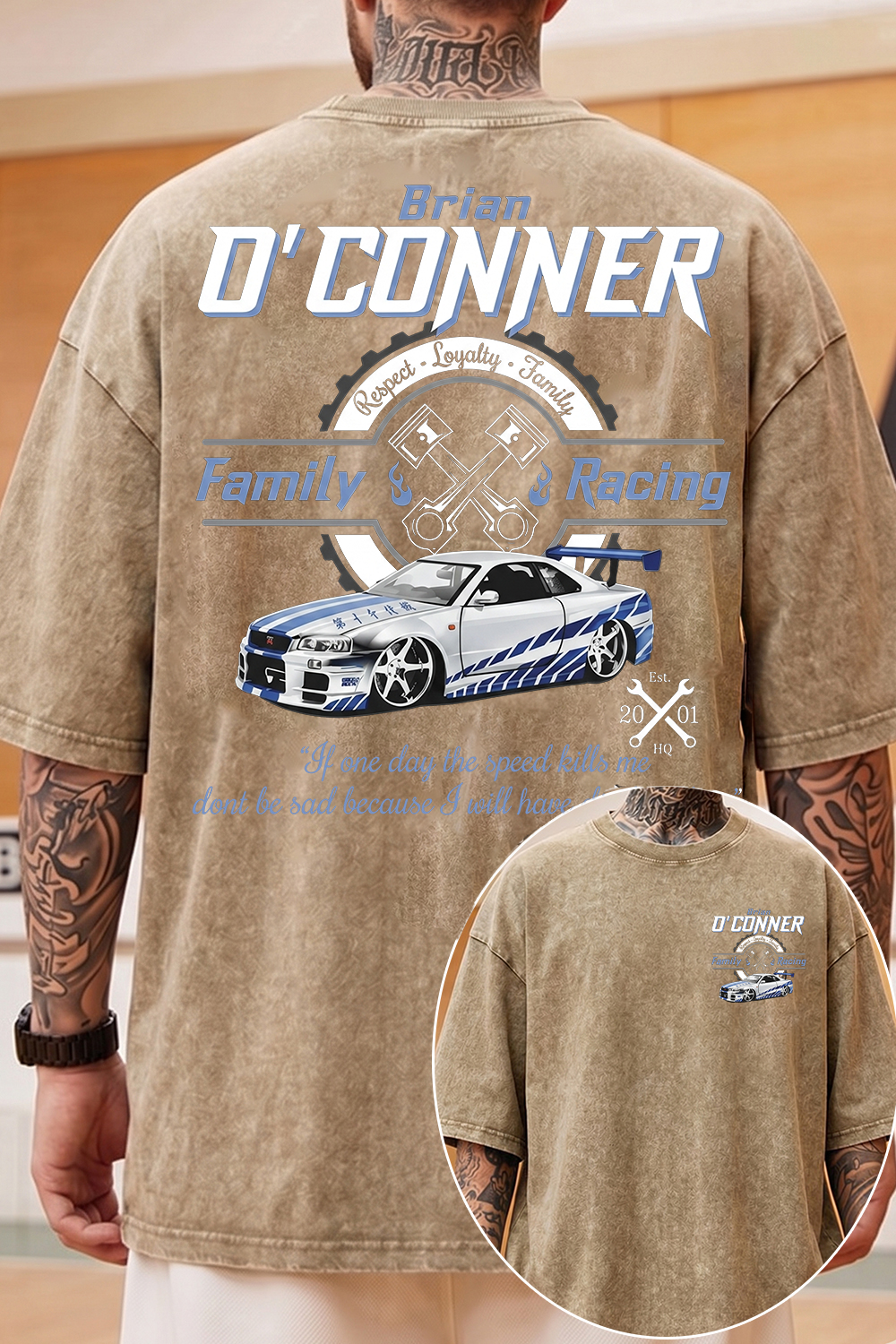 Fast And Furious 7 Washed Cotton Shirt