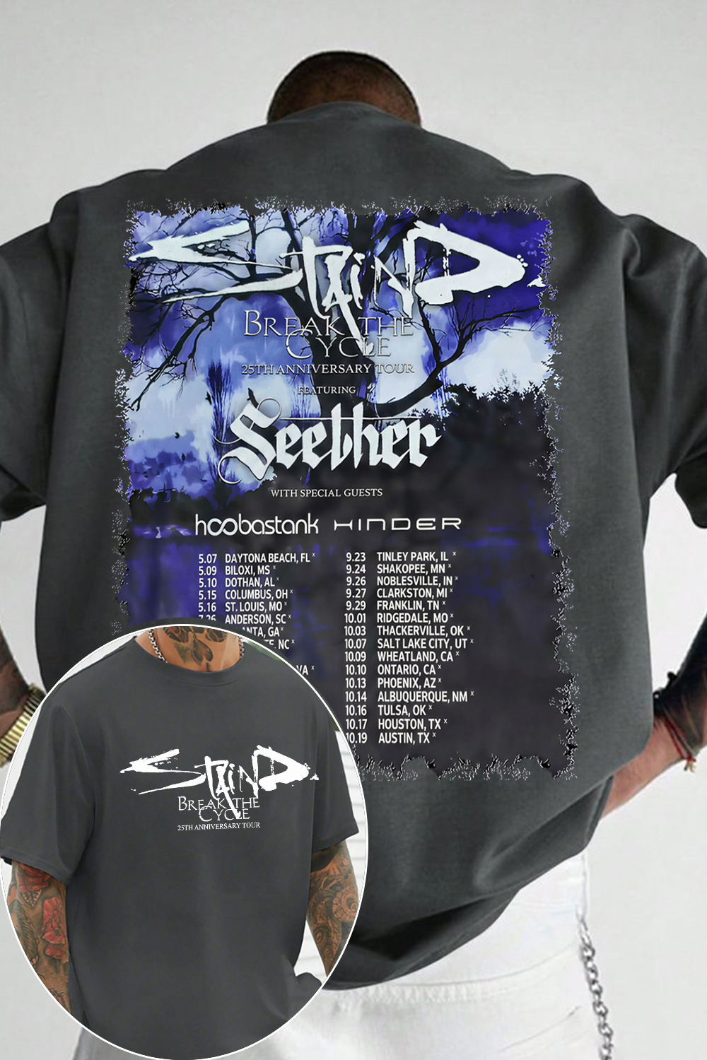 Staind Band Aaron Lewis Tee