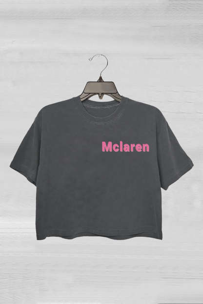 Lando Norris and Oscar Piastri Mclaren Funny Crop Tee For Women