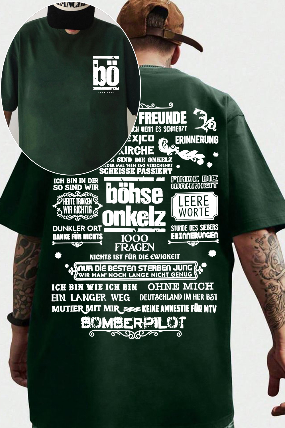 Böhse Onkelz 2-Sided Printed T-Shirt For Men