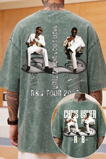 CB & Usher Concert Washed Cotton Tee