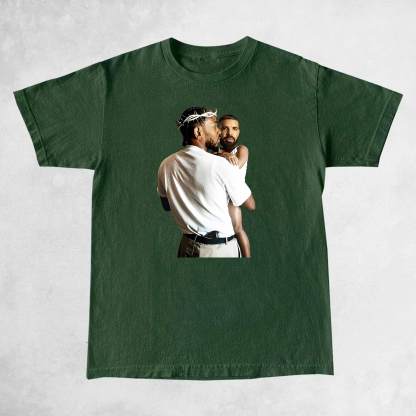 Kendrick Lamar Holding Baby Drake  – Men Shirt