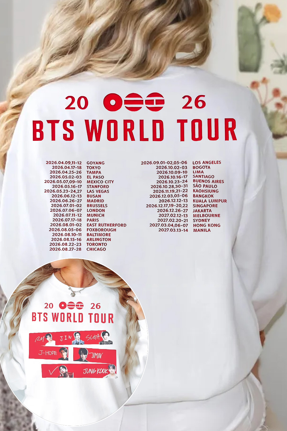 BTS Tour Sweatshirt