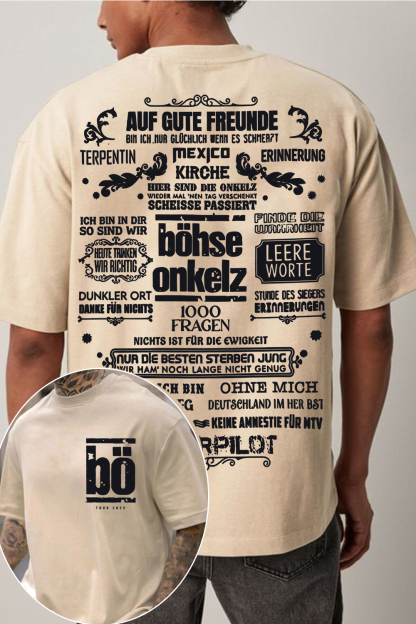 Böhse Onkelz 2-Sided Printed T-Shirt For Men
