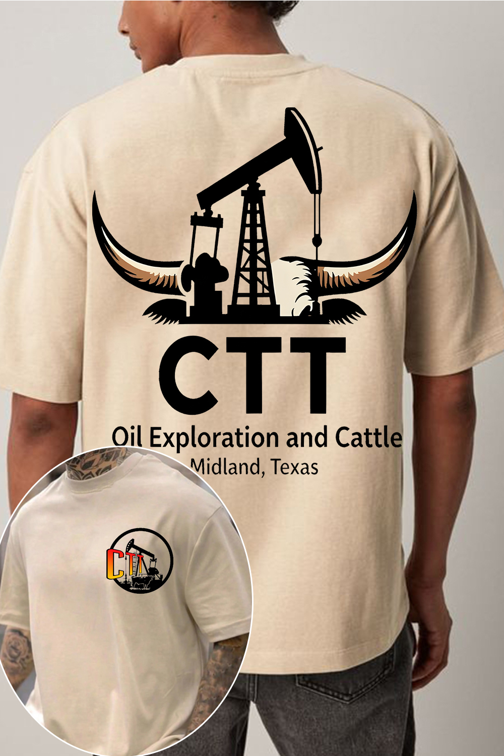 CTT Oil Exploration & Cattle Shirt For Men