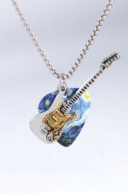 Punk Rock Pick Guitar Necklace