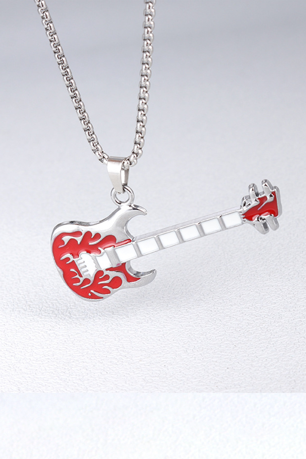 Punk Rock Pick Guitar Necklace