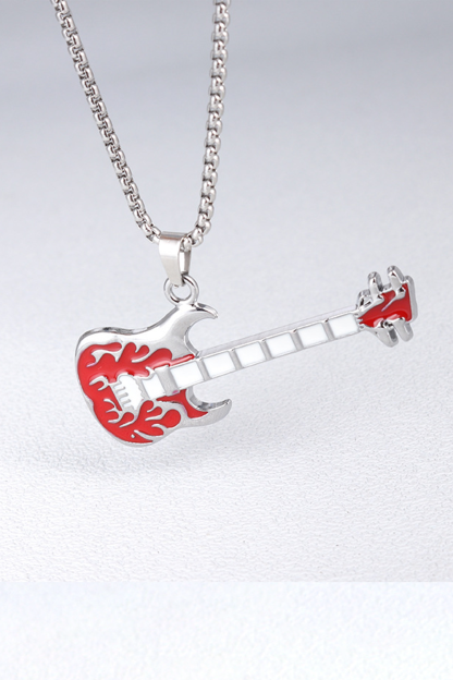 Punk Rock Pick Guitar Necklace