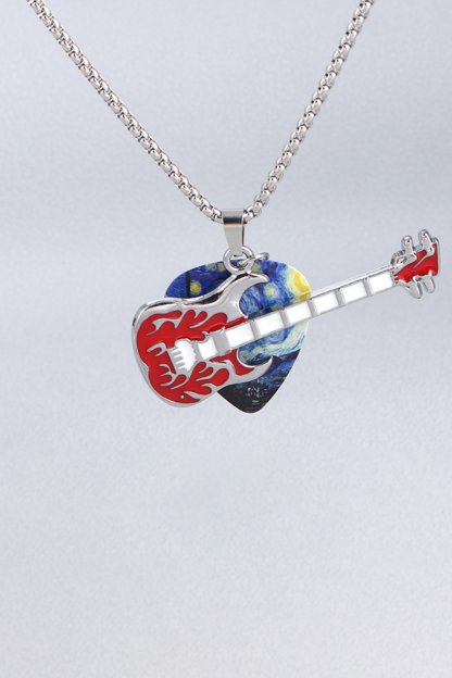 Punk Rock Pick Guitar Necklace