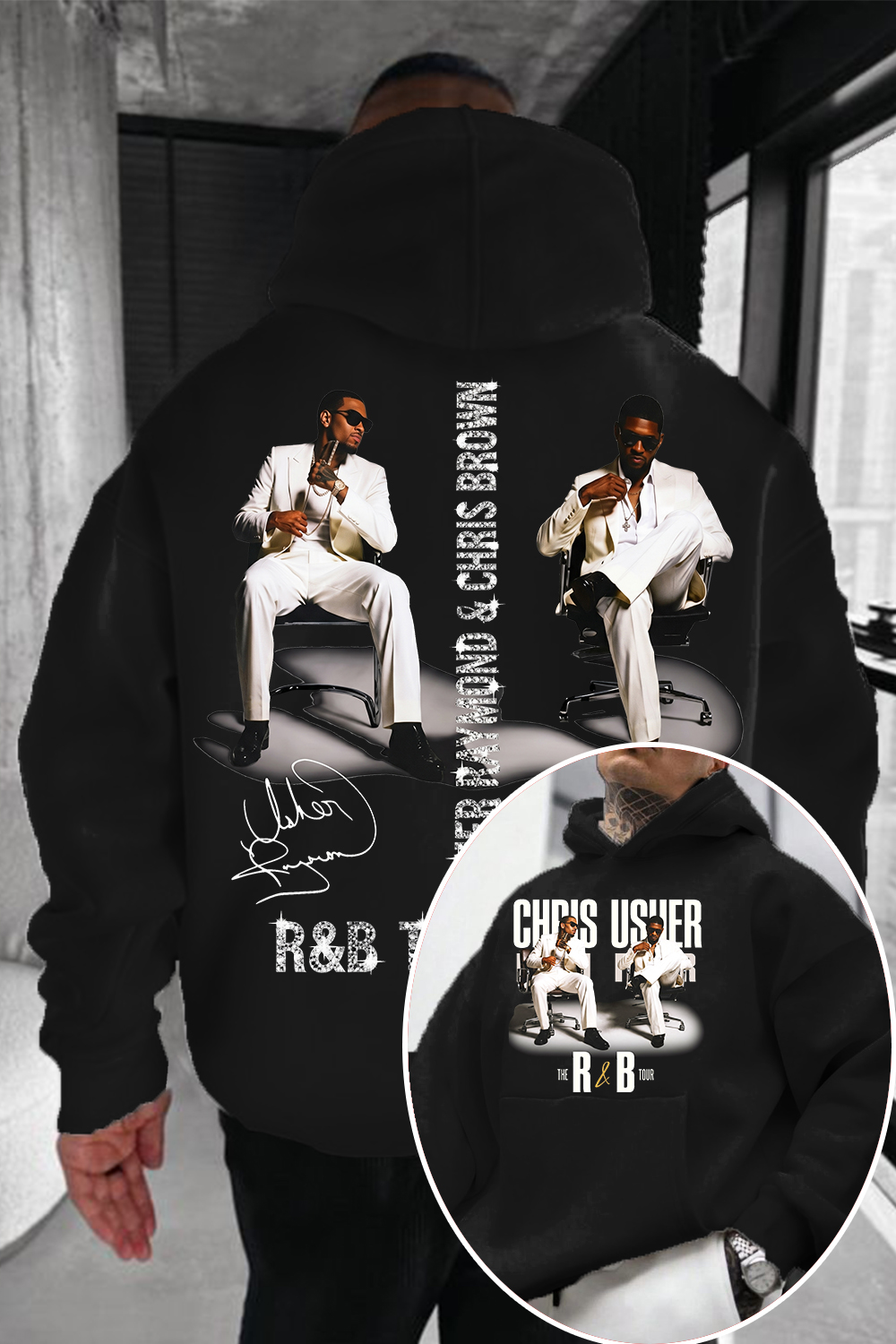 CB & Usher Concert Hoodie