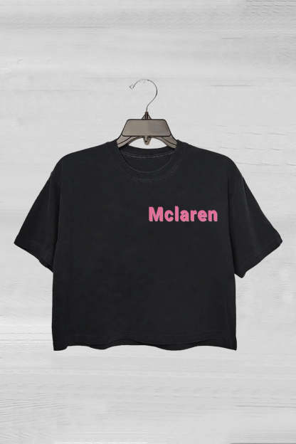 Lando Norris and Oscar Piastri Mclaren Funny Crop Tee For Women