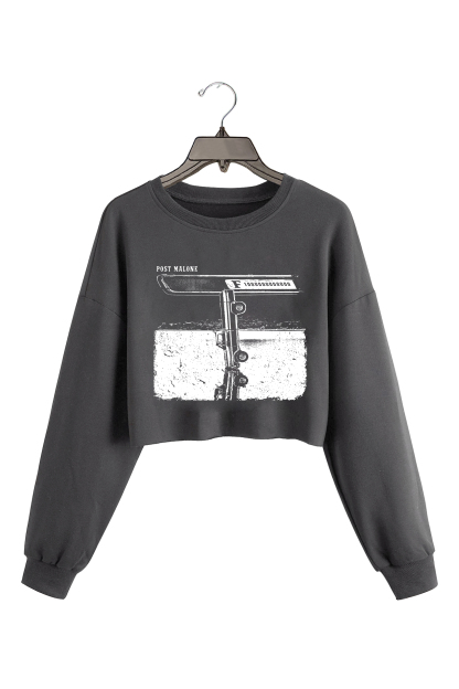 Post F1-Trillion Album Post Malone Crop Sweatshirt For Women