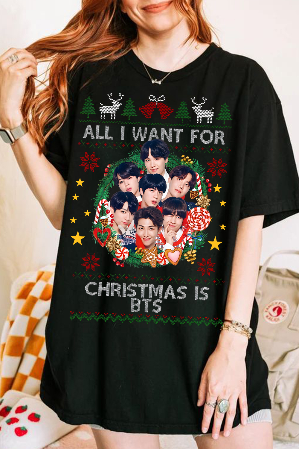 All I Want For Christmas Is BTS Women Shirt