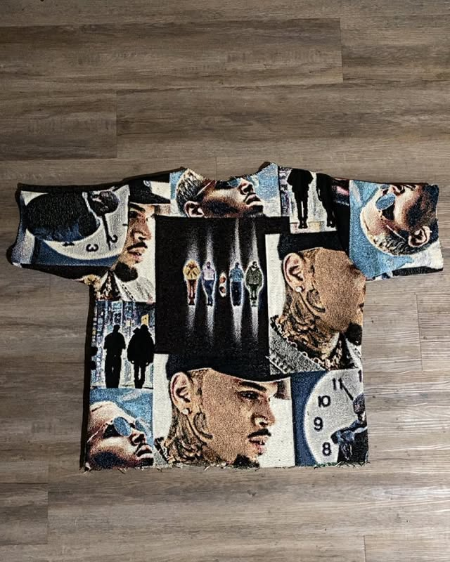 All about Chris Brown Print Short Sleeve T-shirt