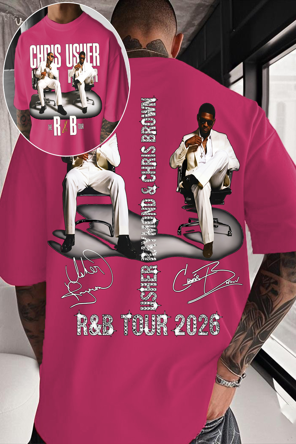 CB & Usher Concert Shirt