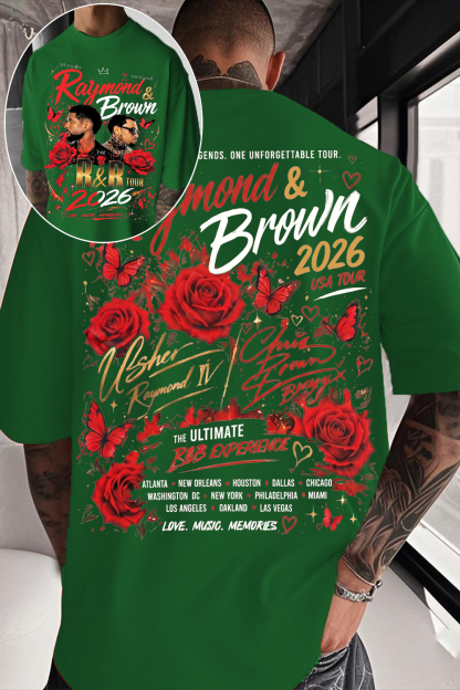 Usher X Chris Brown R&B Tour Tee