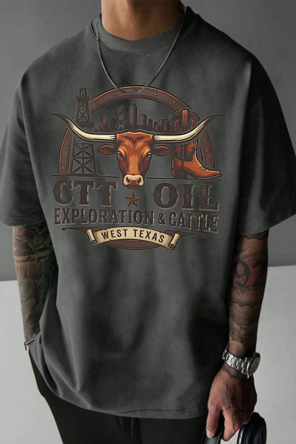 CTT Oil Exploration Cattle Shirt