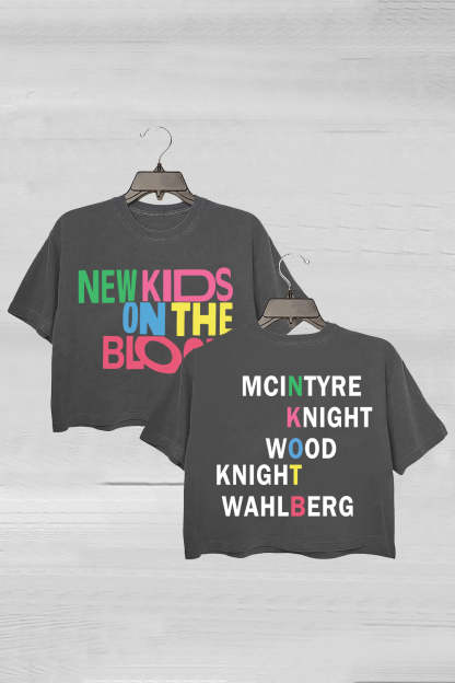 NKOTB Vintage New Kids On The Block Crop Tee For Women
