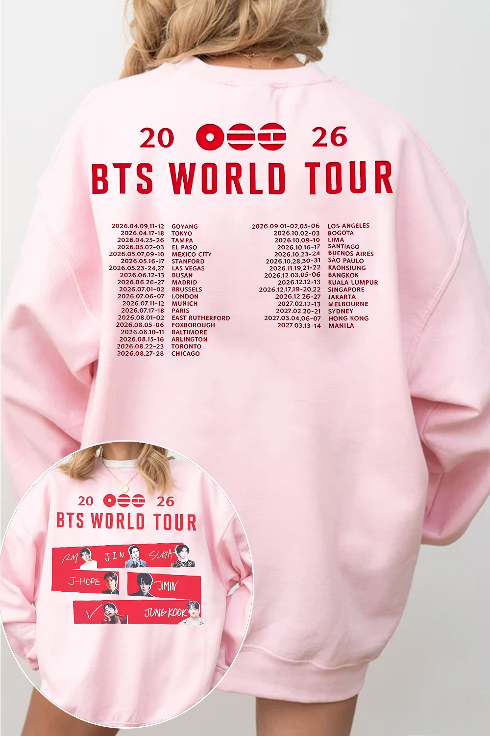 BTS Tour Sweatshirt