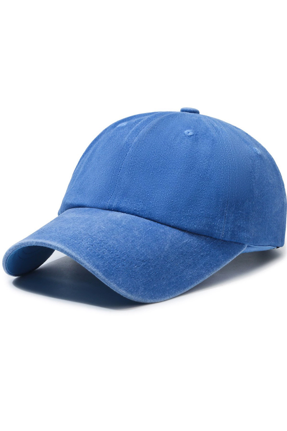 Washed Denim Baseball Cap - Unisex