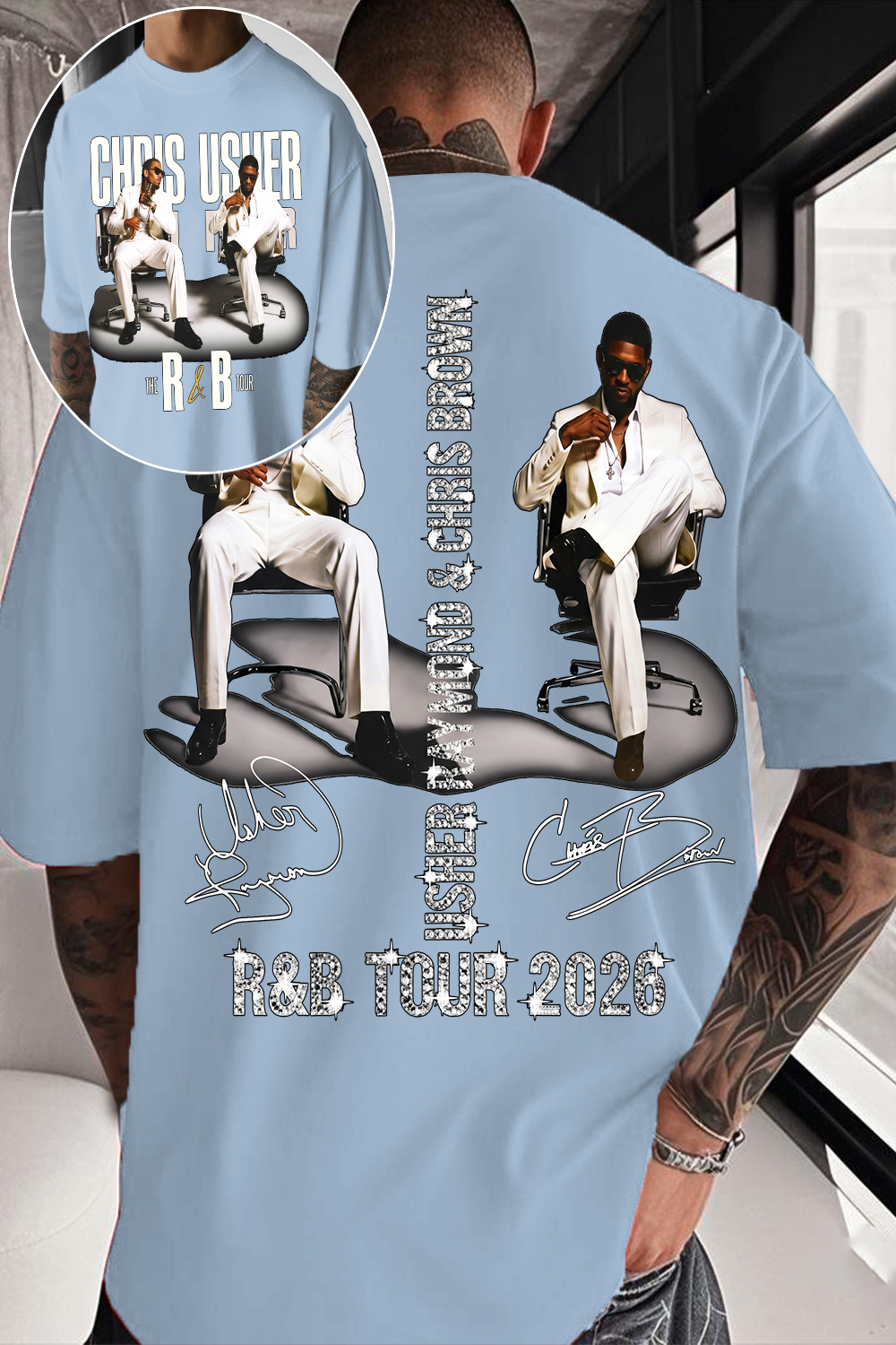 CB & Usher Concert Shirt