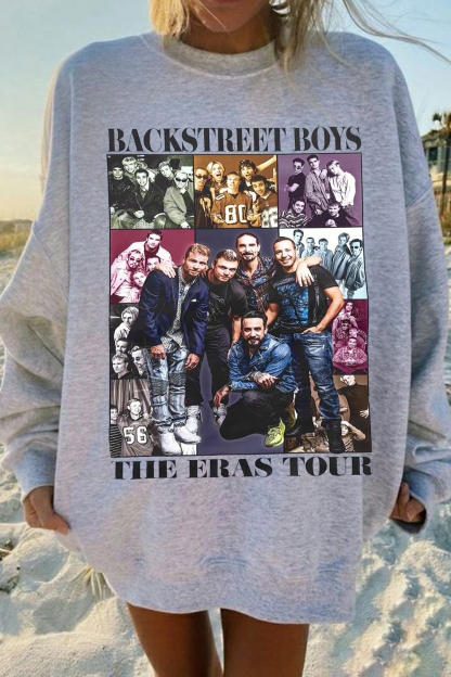 backstreetboys loose round neck sweatshirt