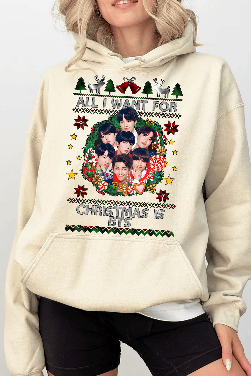 All I Want For Christmas Is BTS Hoodie