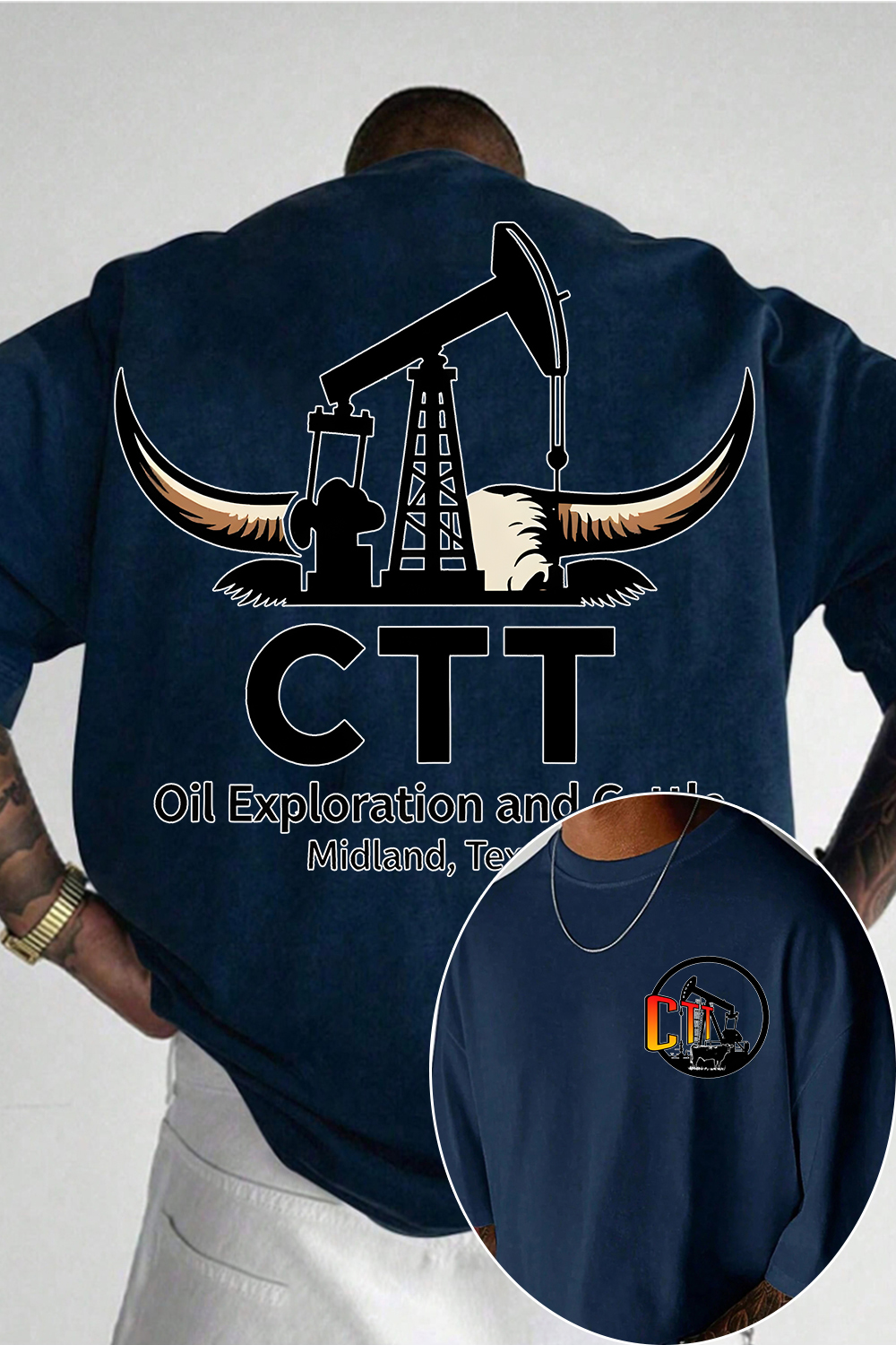 CTT Oil Exploration & Cattle Shirt For Men