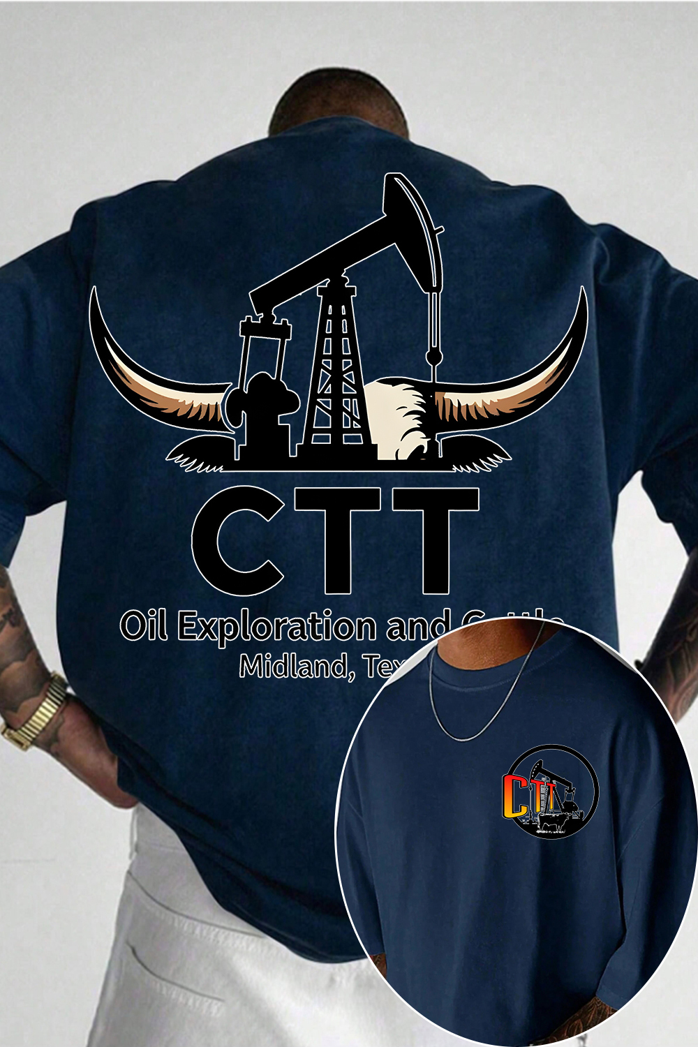 CTT Oil Exploration & Cattle Shirt For Men