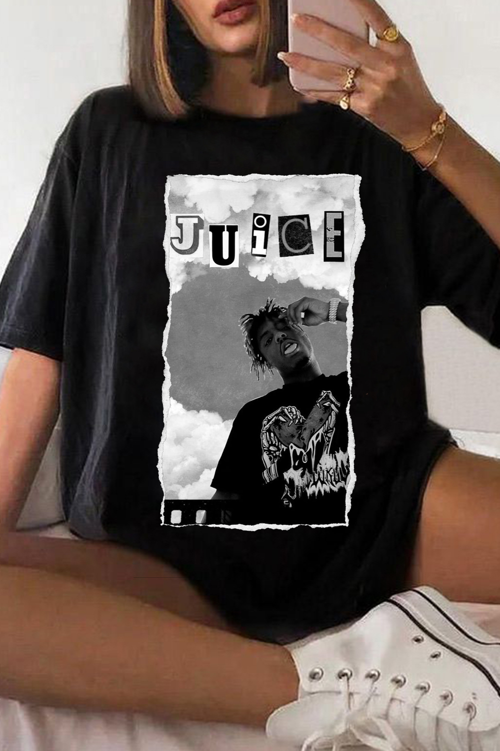 juicewrld casual personality short-sleeved T-shirt