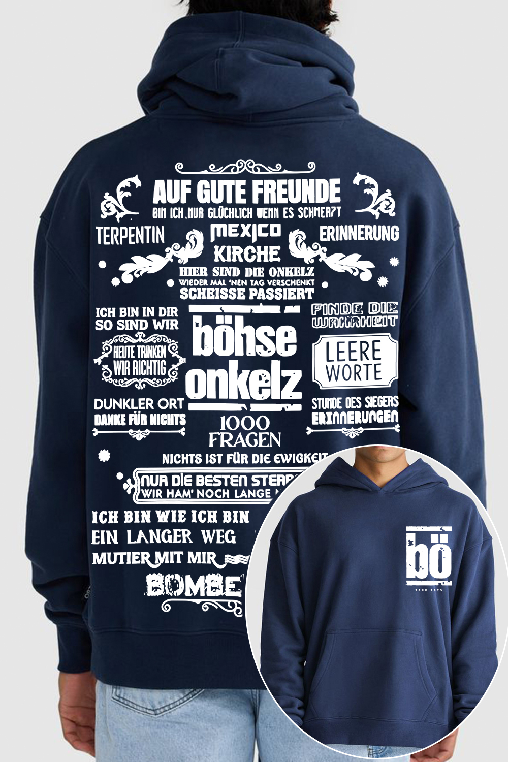 Bohse Onkelz 2-Sided Printed Hoodie