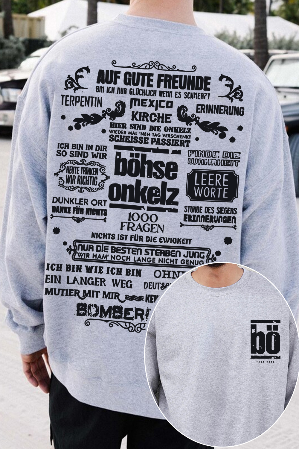 Bohse Onkelz 2-Sided Printed Sweatshirt