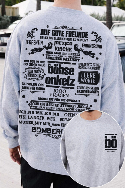 Bohse Onkelz 2-Sided Printed Sweatshirt