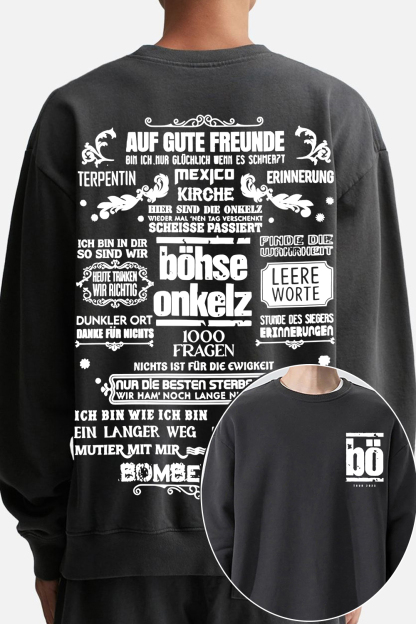 Bohse Onkelz 2-Sided Printed Sweatshirt