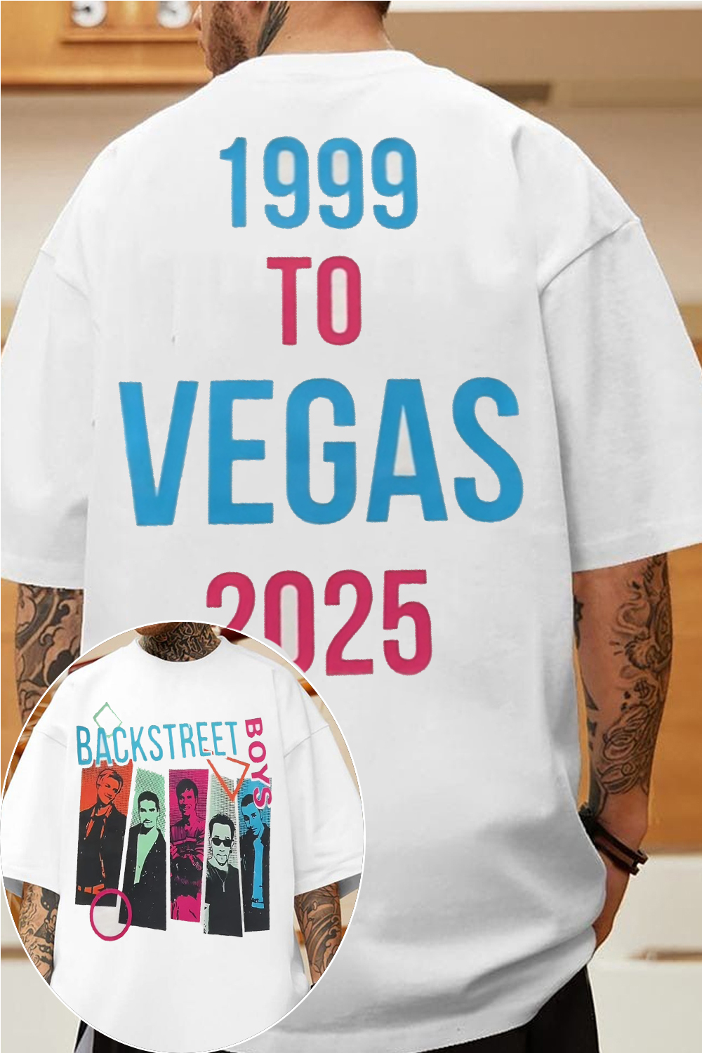 From 1999 to Vegas 2025 -  backstreetboys tee