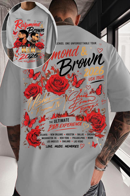 Usher X Chris Brown R&B Tour Tee