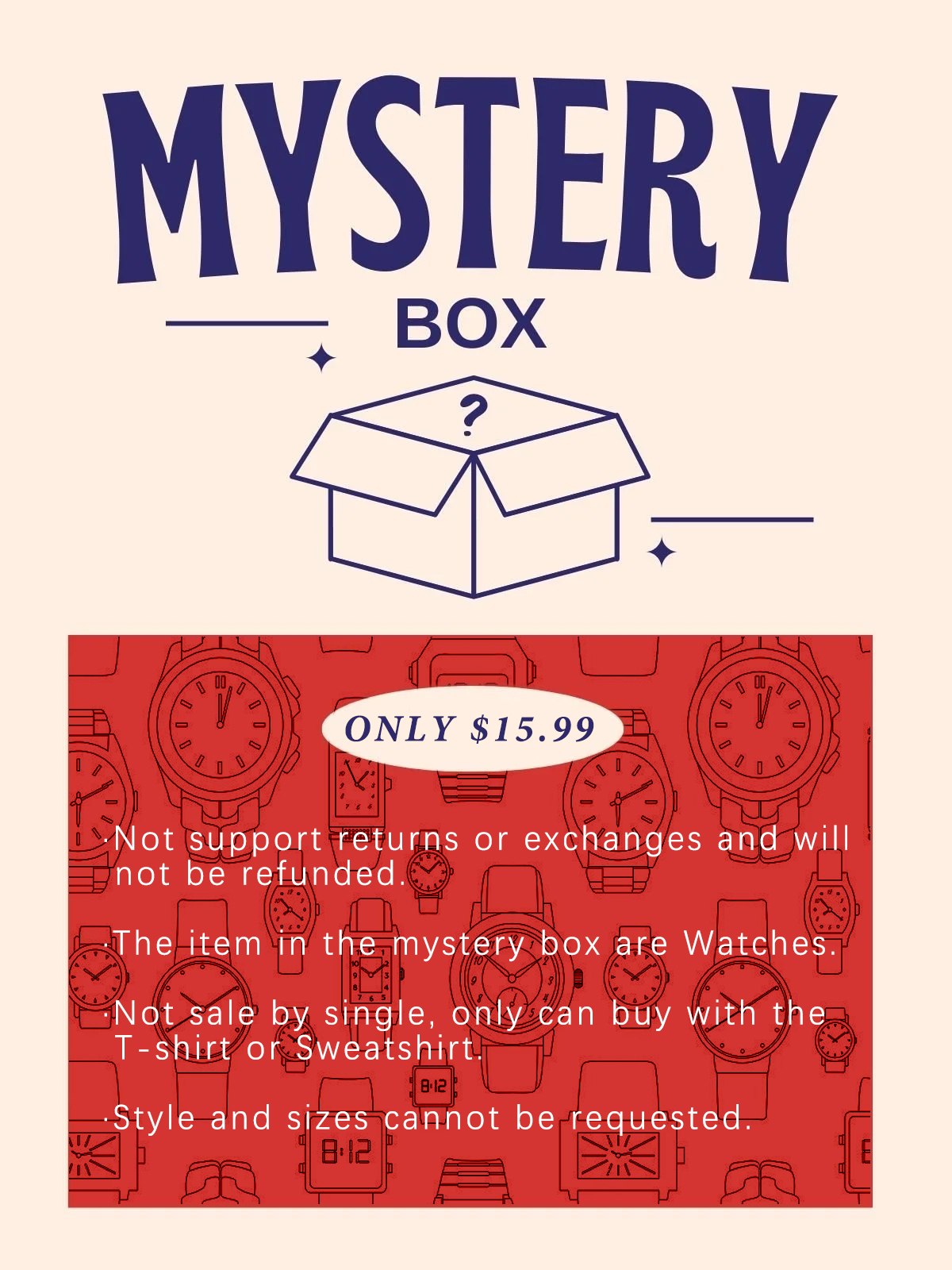 MYSTERY GIFT(Available Wrist Watch Only)