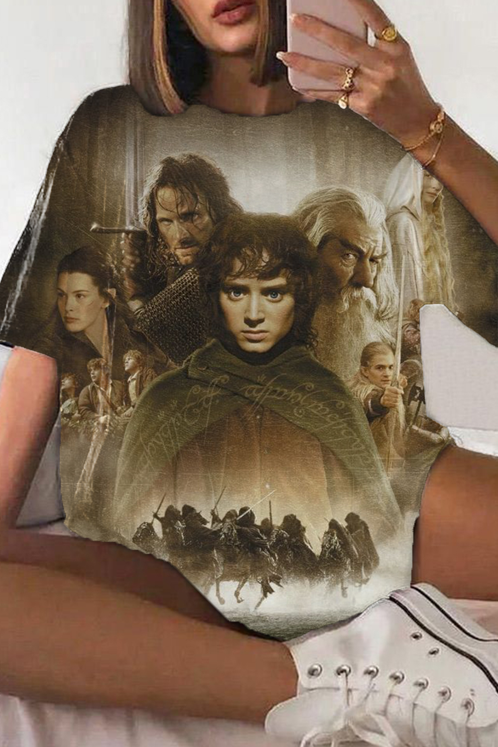 Lord of the Rings Personalized Printed Women's Short Sleeve T-Shirt