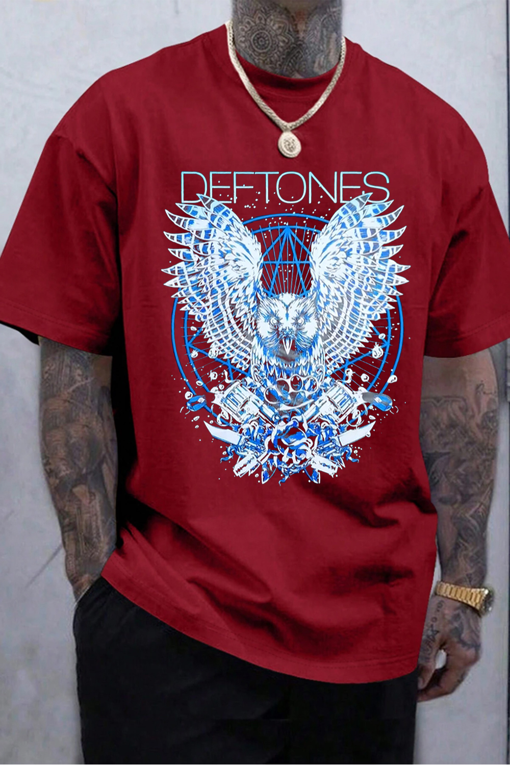 Deftones Band Owl  t-shirt