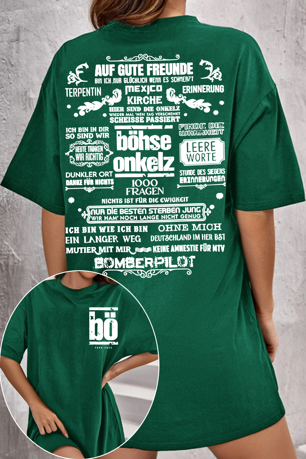 Böhse Onkelz 2-Sided Printed T-Shirt