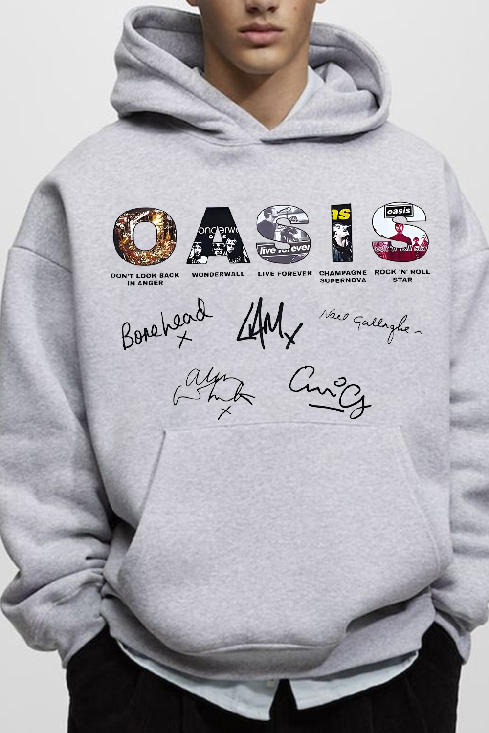 Oasis Unisex Hooded Definitely Maybe Promo Official Reunion Tour 2025