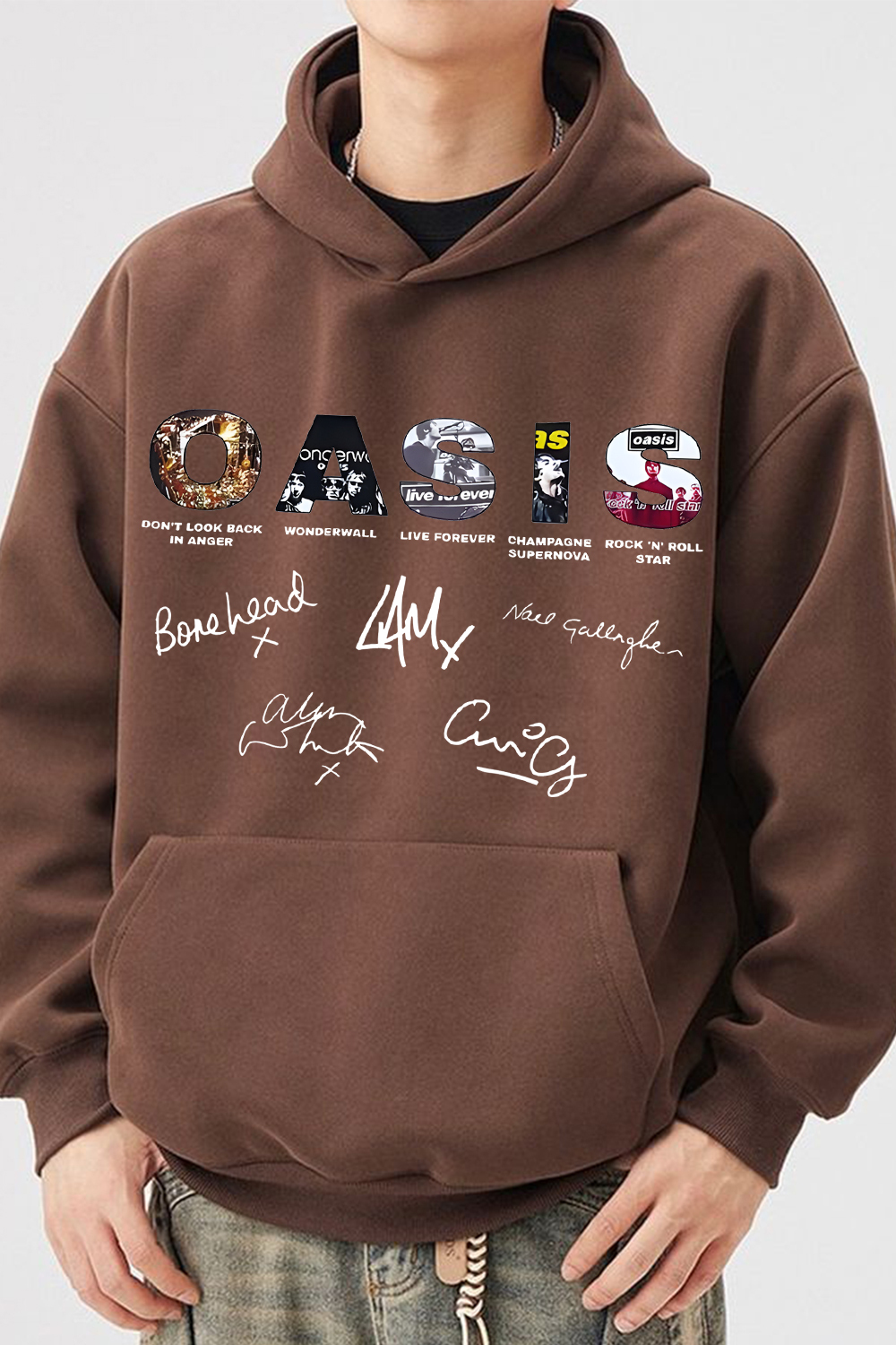 Oasis Unisex Hooded Definitely Maybe Promo Official Reunion Tour 2025