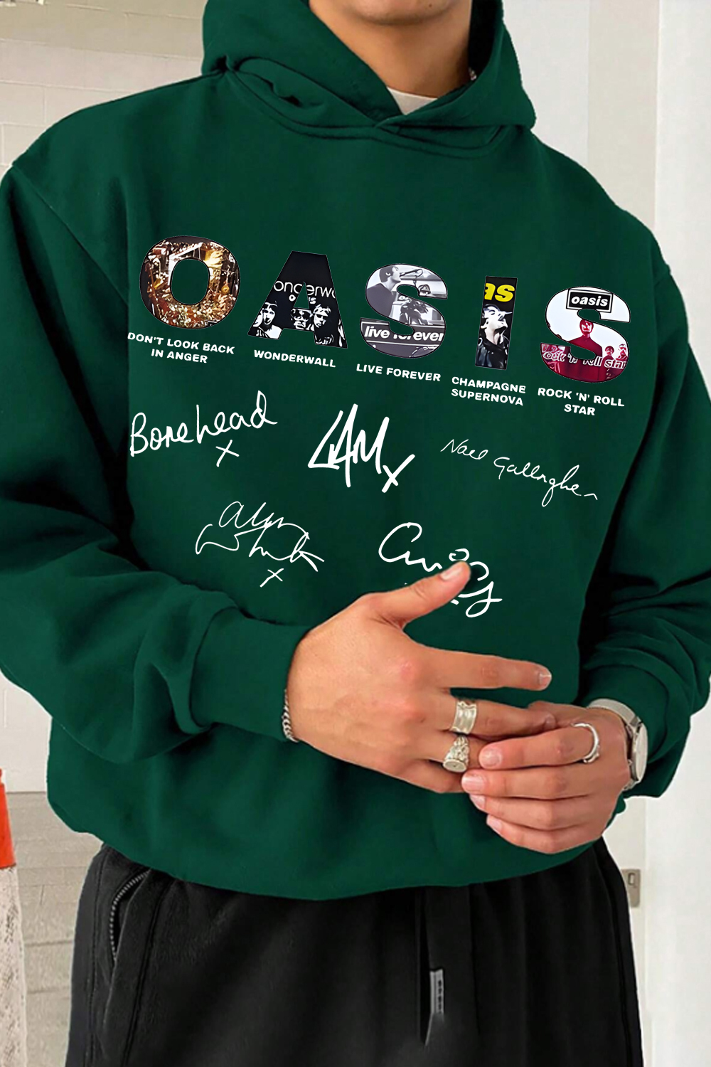 Oasis Unisex Hooded Definitely Maybe Promo Official Reunion Tour 2025